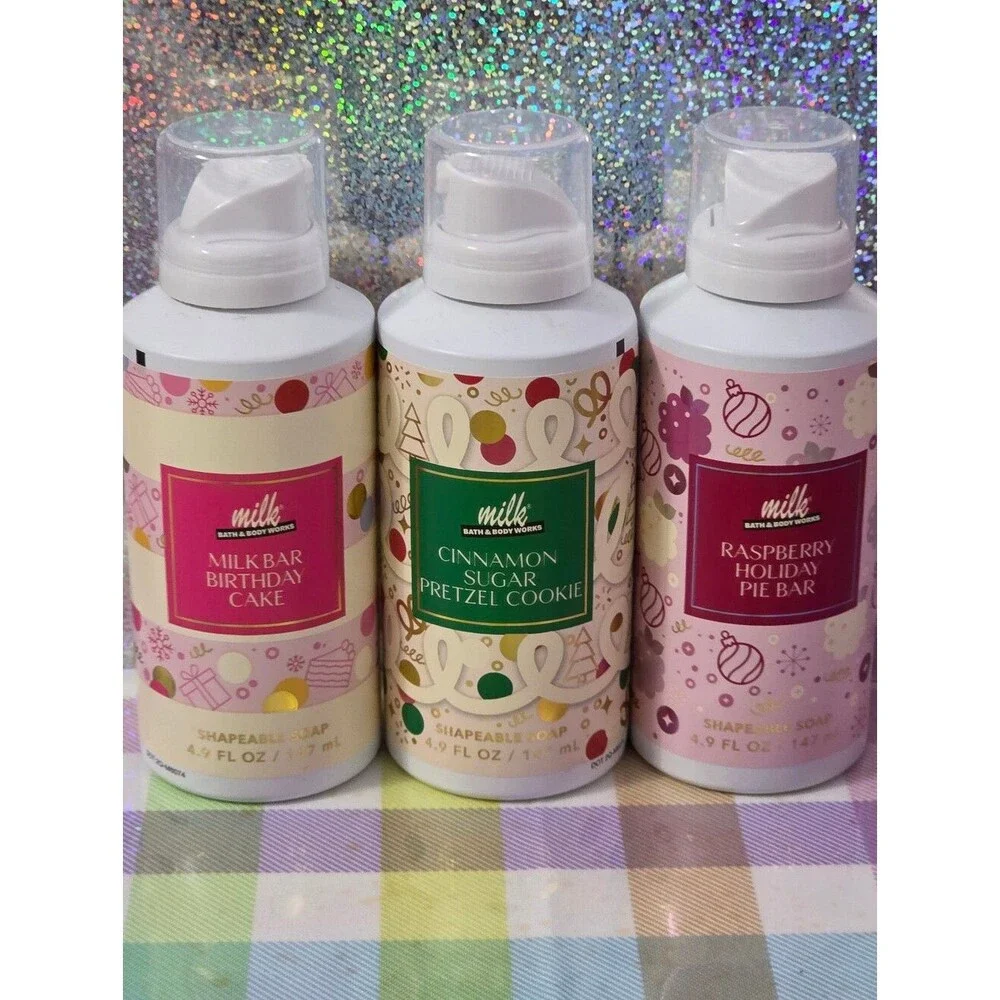 Bath Body Works Milk Bar Bakery Shapeable Soap Collection Set of 3 NEW Rare